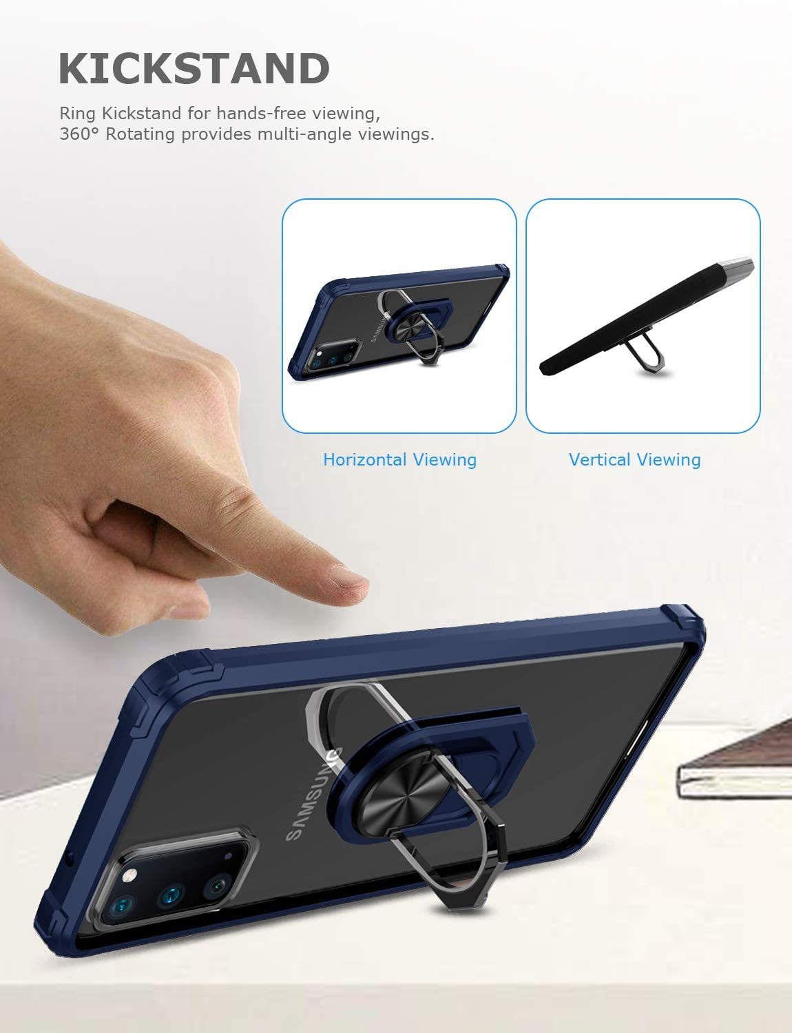 Samsung S20 Plus Rugged Tough Case Shockproof Hybrid Cover BLUE