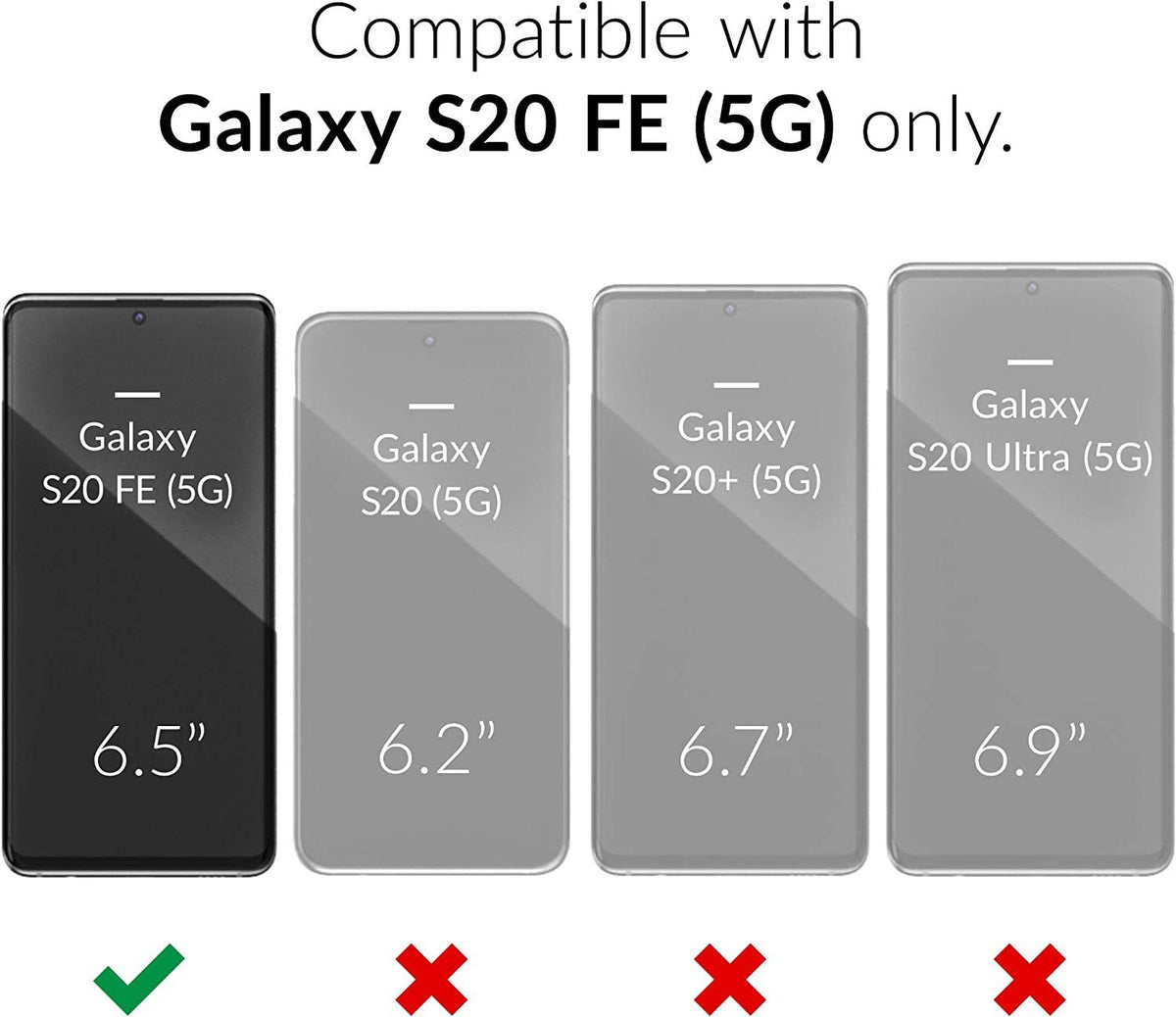 2X Samsung S20 FE Glass Screen Protector