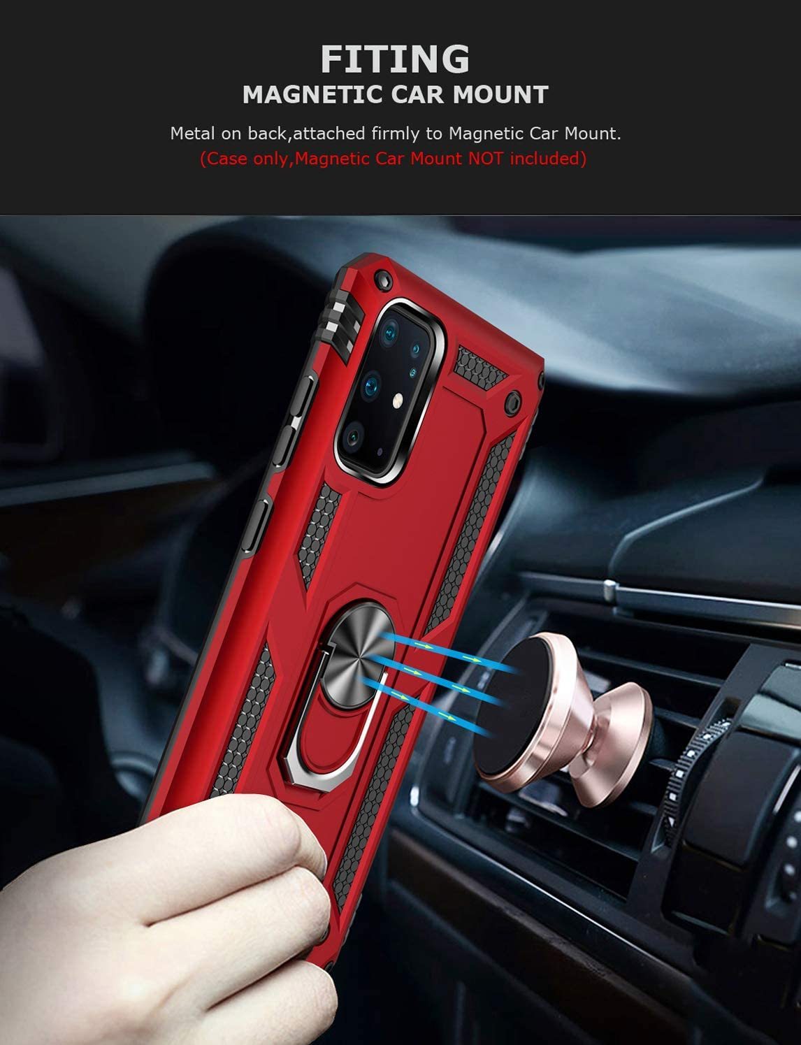 Samsung Galaxy S20 Plus Rugged Tough Case Shockproof Hybrid Cover RED
