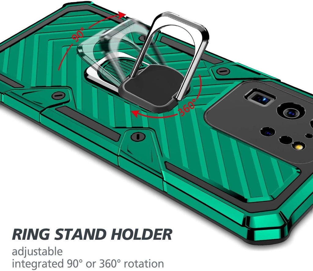 Samsung Galaxy S20 Ultra Rugged Tough Case Shockproof Hybrid Cover DARK GREEN