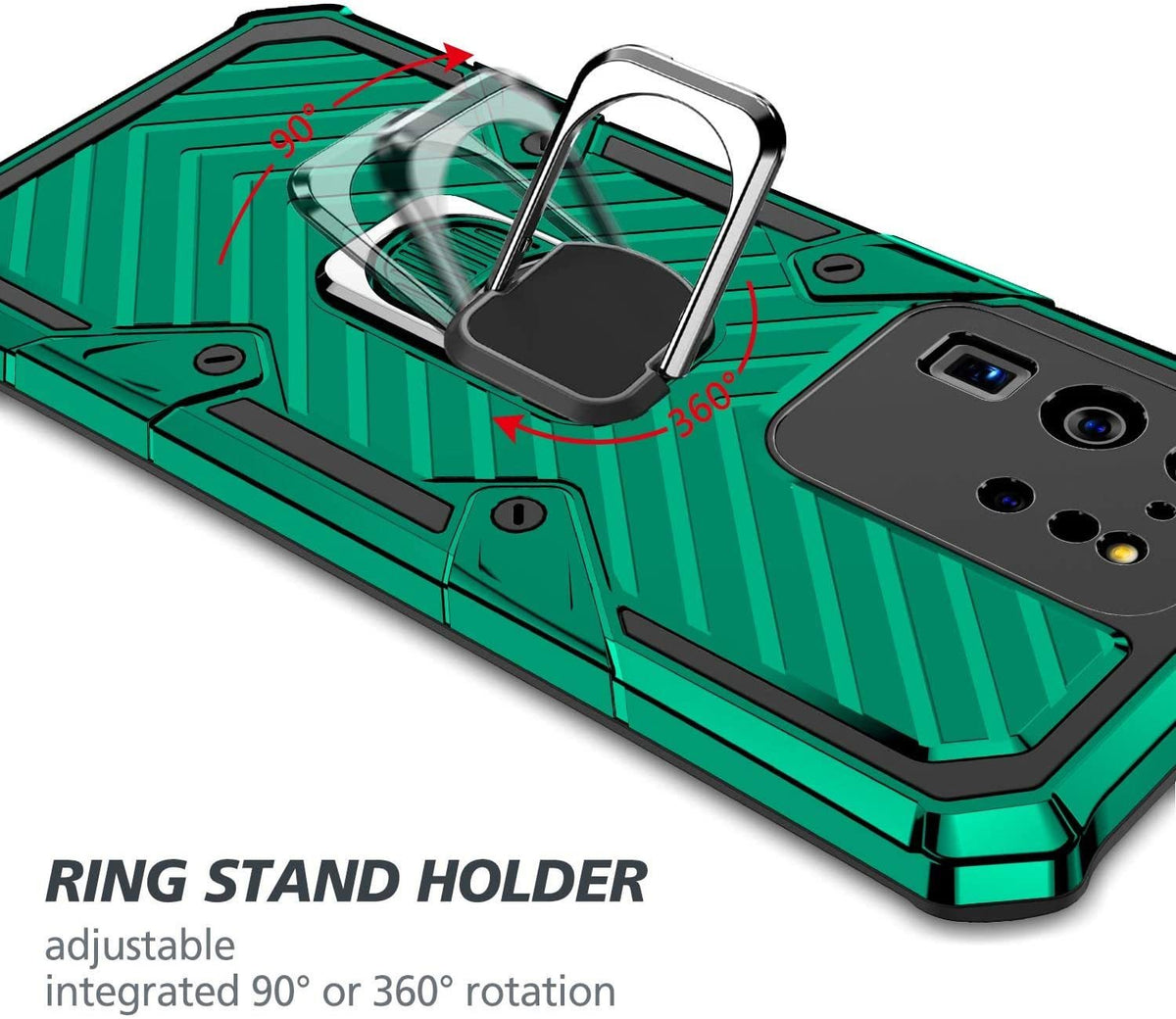 Samsung Galaxy S20 Ultra Rugged Tough Case Shockproof Hybrid Cover DARK GREEN