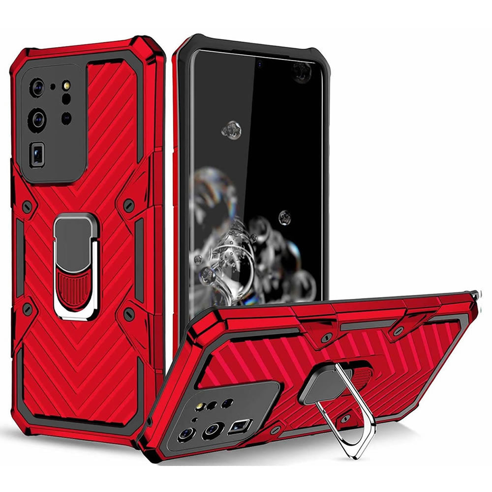 Samsung Galaxy S20 Ultra Rugged Tough Case Shockproof Hybrid Cover Red