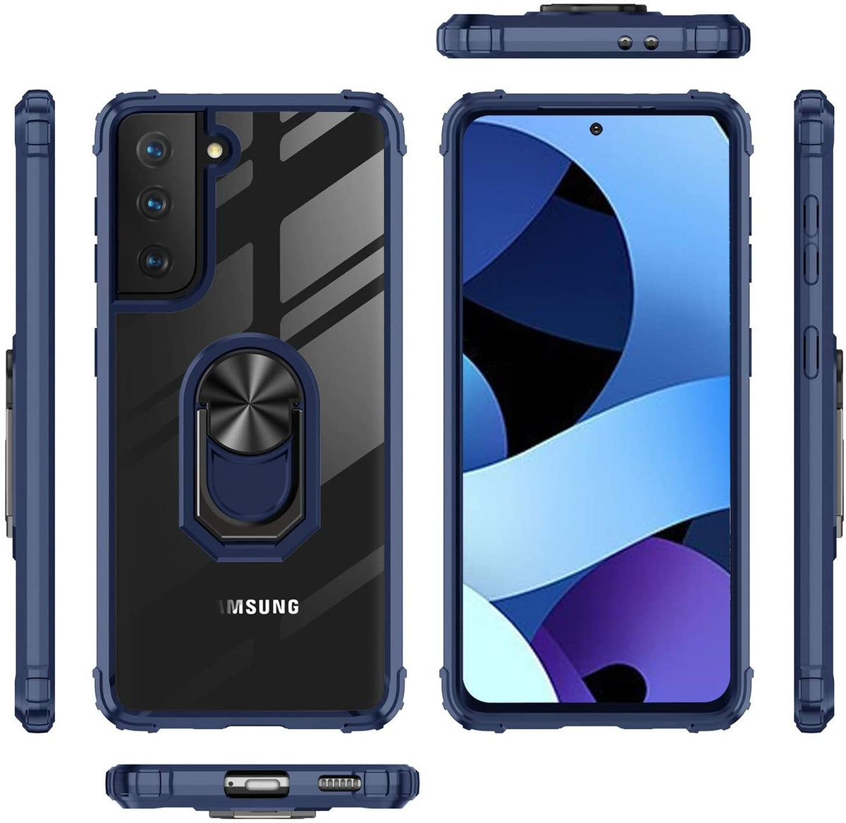 Samsung S21 Plus Rugged Tough Case Shockproof Hybrid Cover BLUE