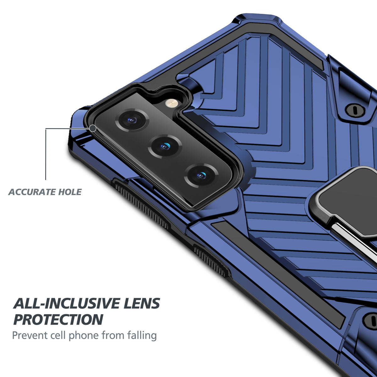Samsung Galaxy S21 Plus Rugged Tough Case Shockproof Hybrid Cover BLUE