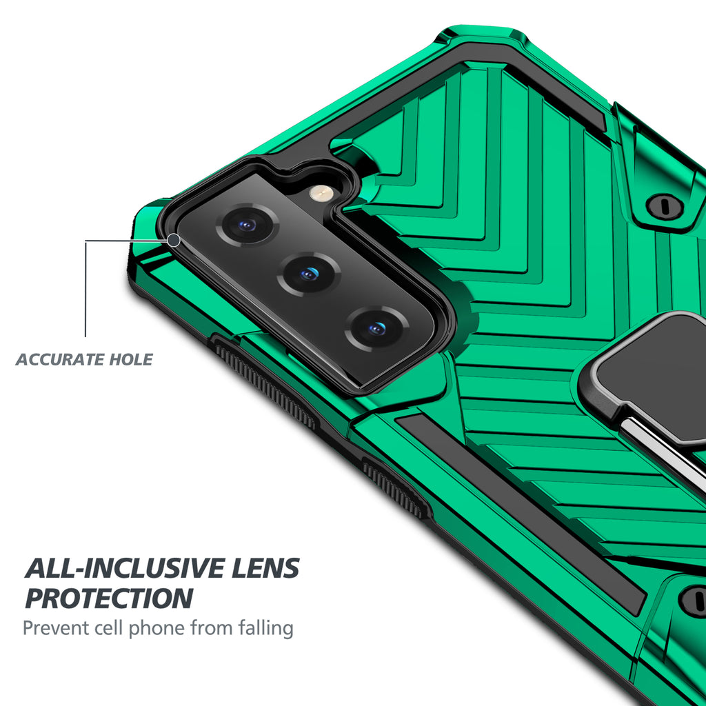Samsung Galaxy S21 Plus Rugged Tough Case Shockproof Hybrid Cover DARK GREEN