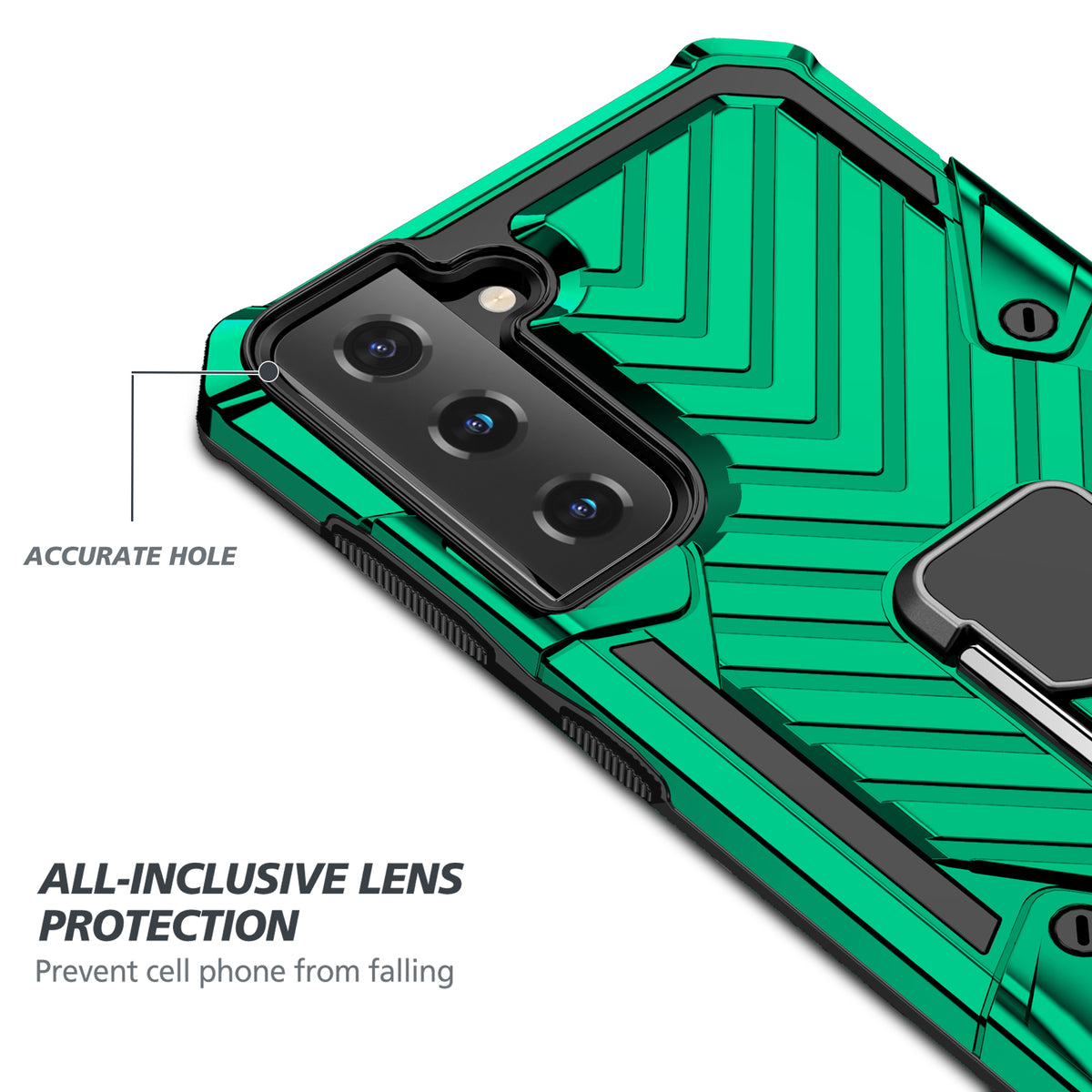 Samsung Galaxy S21 Plus Rugged Tough Case Shockproof Hybrid Cover DARK GREEN