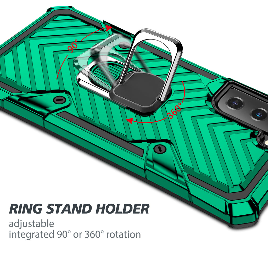 Samsung Galaxy S21 Plus Rugged Tough Case Shockproof Hybrid Cover DARK GREEN