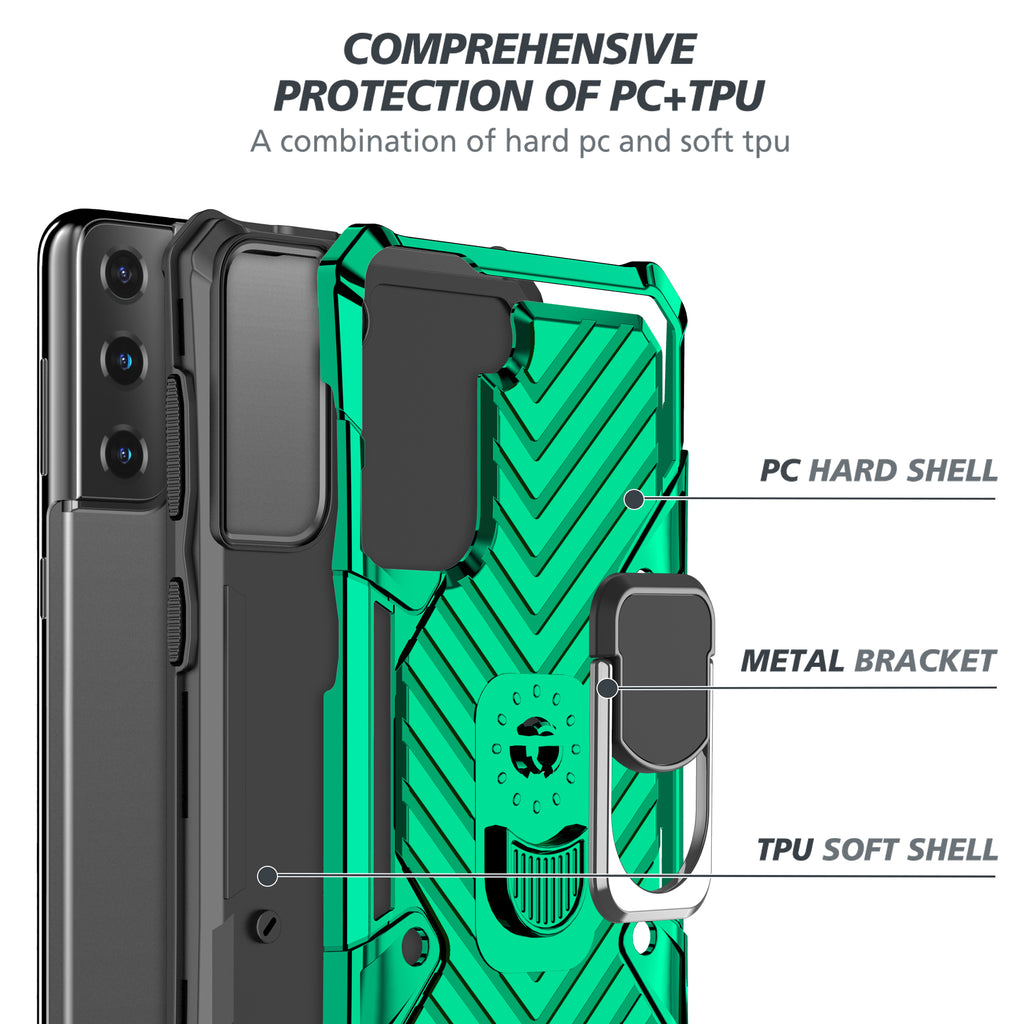 Samsung Galaxy S21 Plus Rugged Tough Case Shockproof Hybrid Cover DARK GREEN
