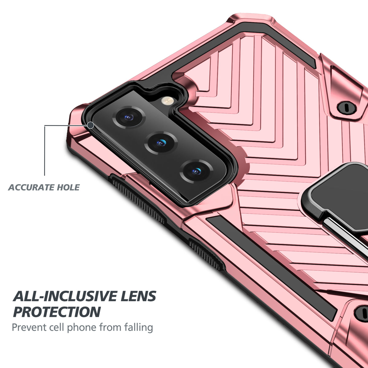 Samsung Galaxy S21 Plus Rugged Tough Case Shockproof Hybrid Cover PINK