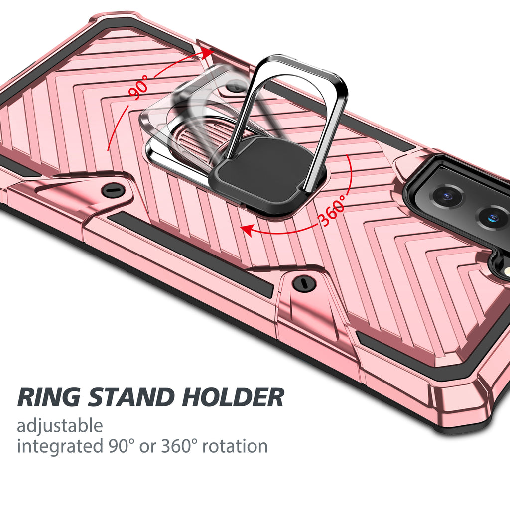 Samsung Galaxy S21 Plus Rugged Tough Case Shockproof Hybrid Cover PINK