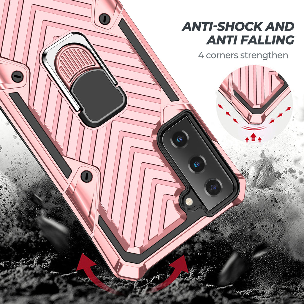 Samsung Galaxy S21 Plus Rugged Tough Case Shockproof Hybrid Cover PINK