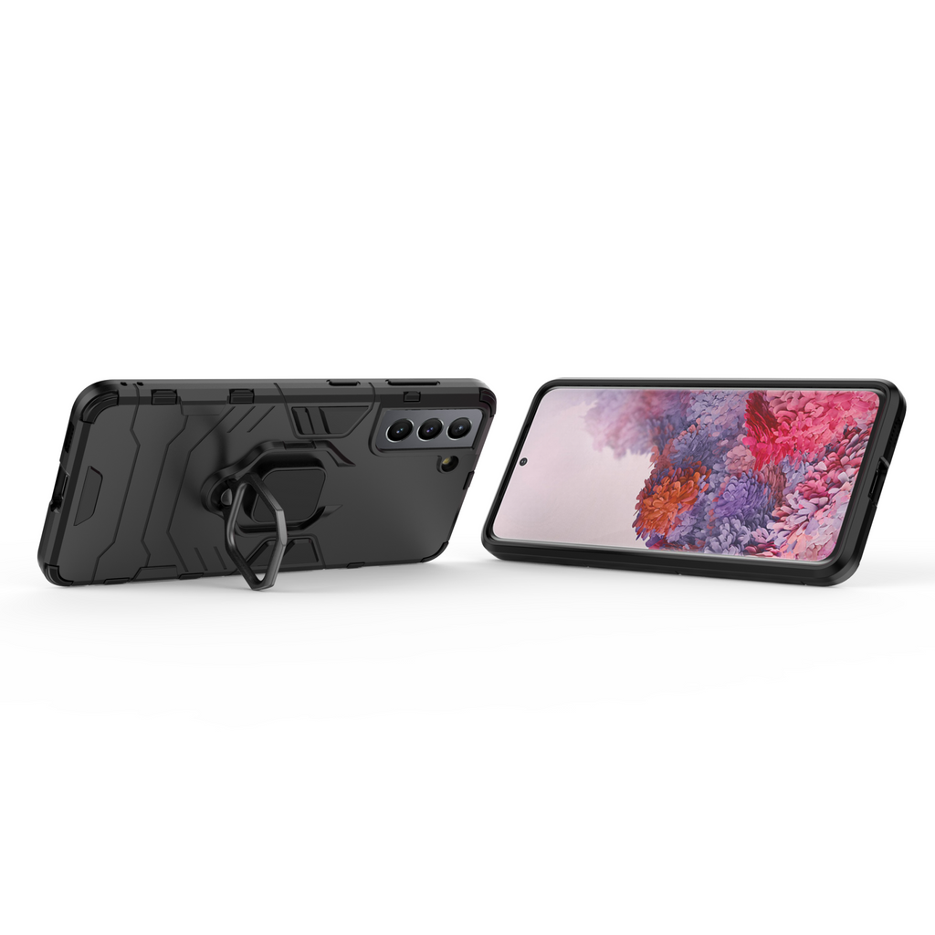Samsung Galaxy S21 Plus Rugged Tough Case Shockproof Hybrid Cover BLACK
