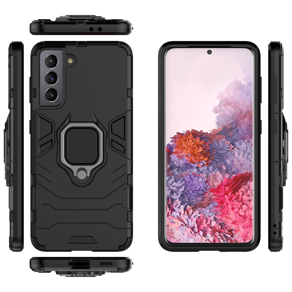 Samsung Galaxy S21 Plus Rugged Tough Case Shockproof Hybrid Cover BLACK
