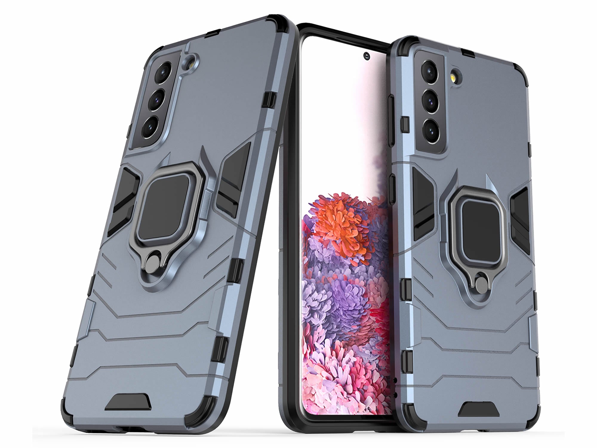 Samsung Galaxy S21 Rugged Tough Case Shockproof Hybrid Cover BLUE
