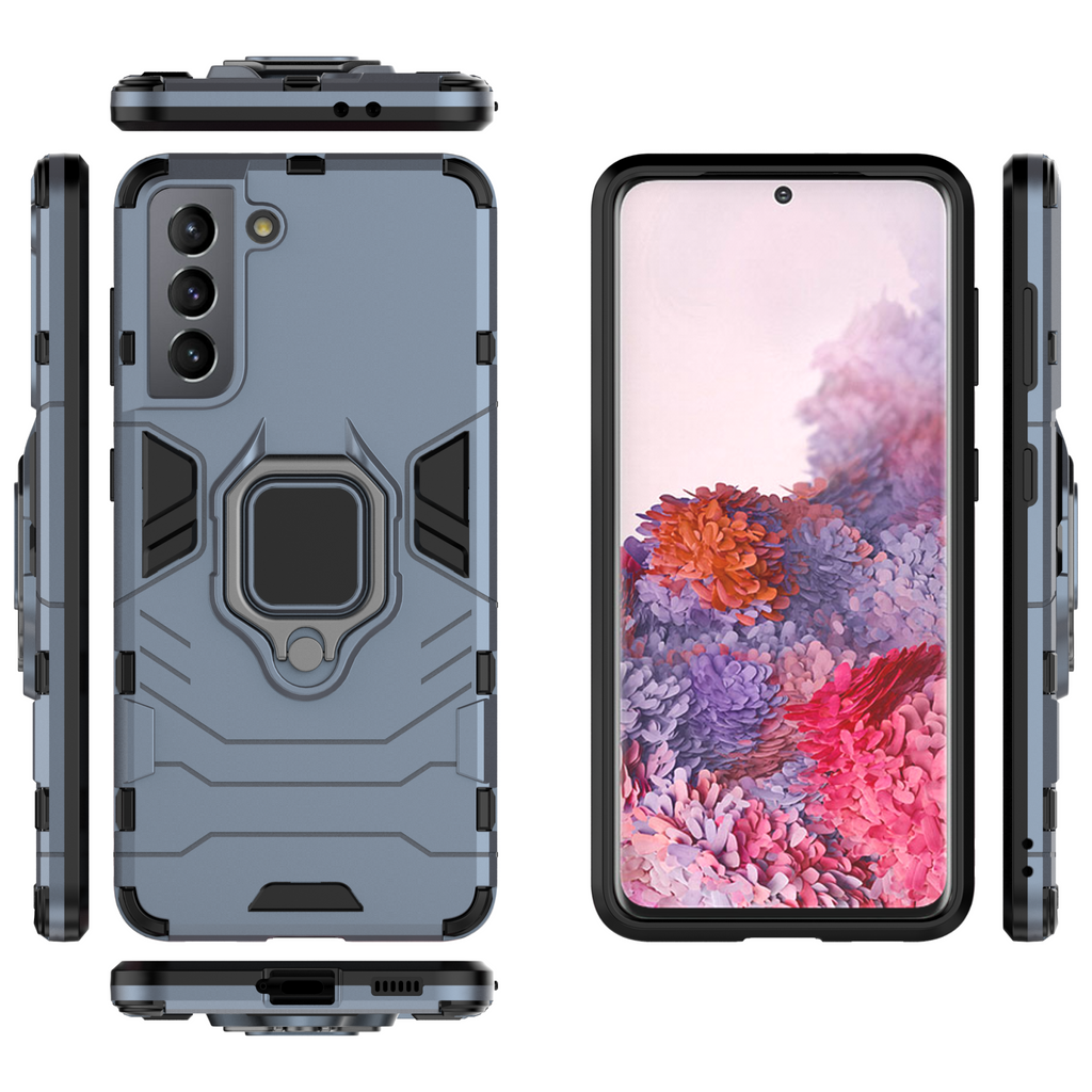 Samsung Galaxy S21 Rugged Tough Case Shockproof Hybrid Cover BLUE
