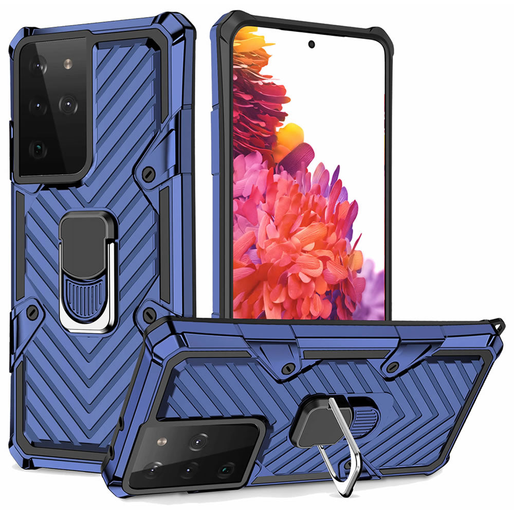 Samsung Galaxy S21 Ultra Rugged Tough Case Shockproof Hybrid Cover BLUE