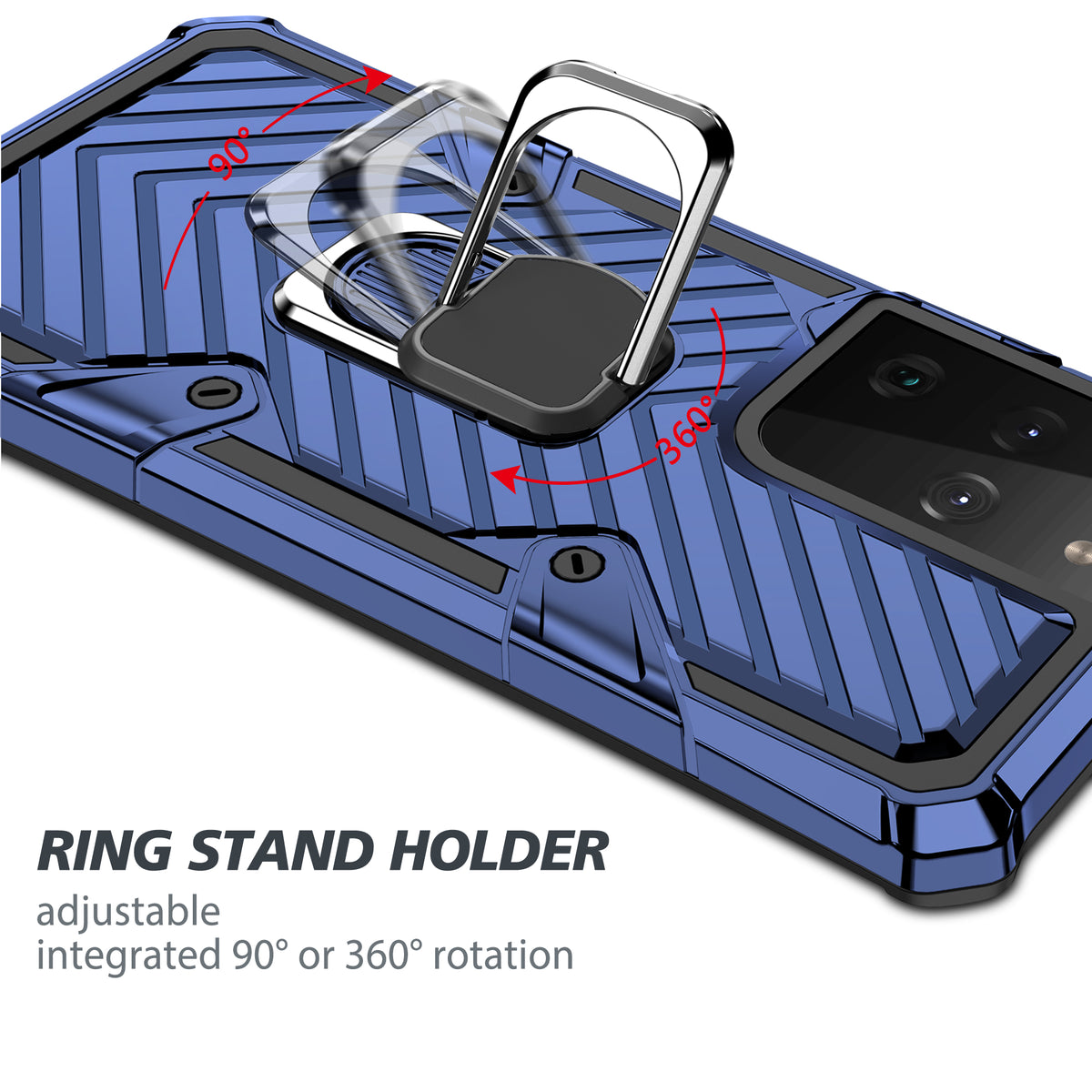 Samsung Galaxy S21 Ultra Rugged Tough Case Shockproof Hybrid Cover BLUE