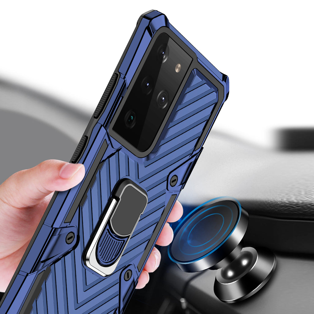 Samsung Galaxy S21 Ultra Rugged Tough Case Shockproof Hybrid Cover BLUE
