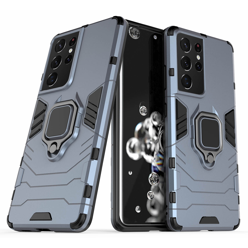 Samsung Galaxy S21 Ultra Rugged Tough Case Shockproof Hybrid Cover BLUE