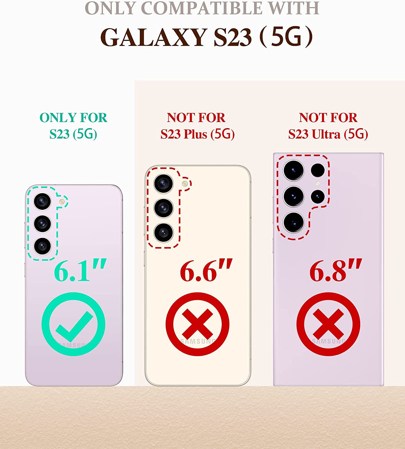 Samsung Galaxy S23 Shockproof Wallet Case Card Cover PINK
