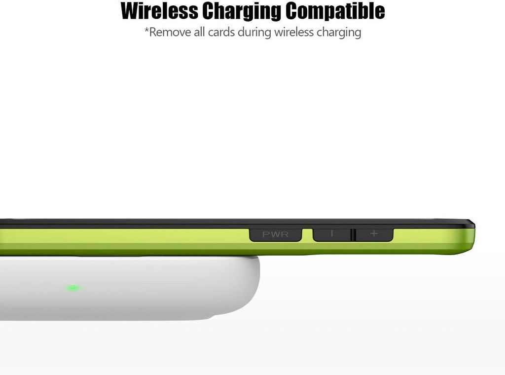 Samsung Galaxy S24 FE Shockproof Wallet Case Card Cover GREEN