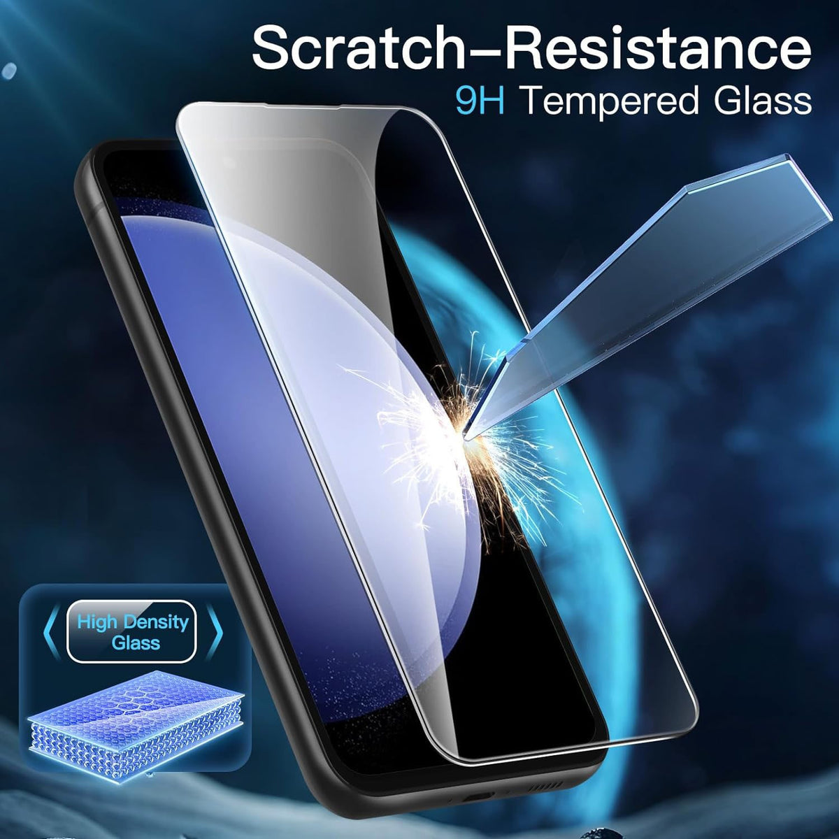 2X Samsung S23 FE Glass Screen Protector