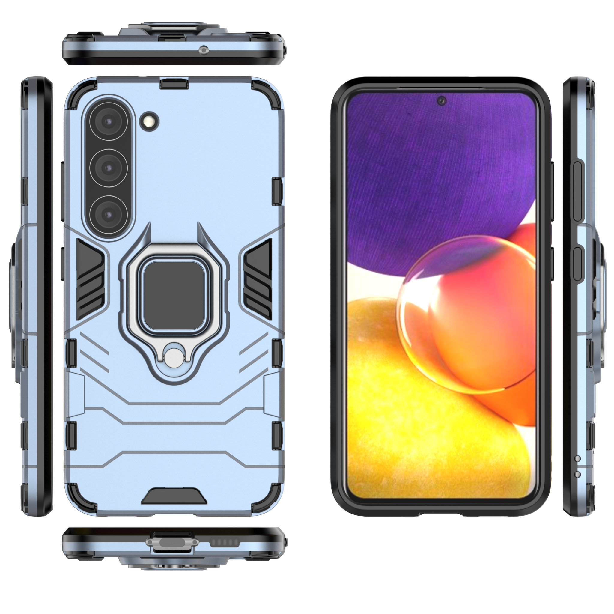 Samsung Galaxy S23 Plus Rugged Tough Case Shockproof Hybrid Cover BLUE