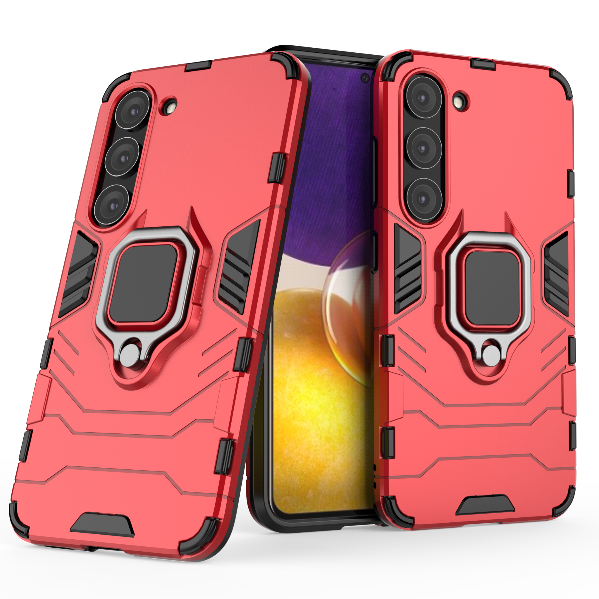 Samsung Galaxy S23 Plus Rugged Tough Case Shockproof Hybrid Cover RED