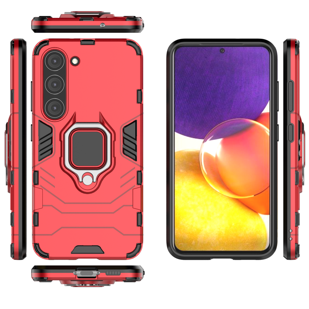 Samsung Galaxy S23 Plus Rugged Tough Case Shockproof Hybrid Cover RED