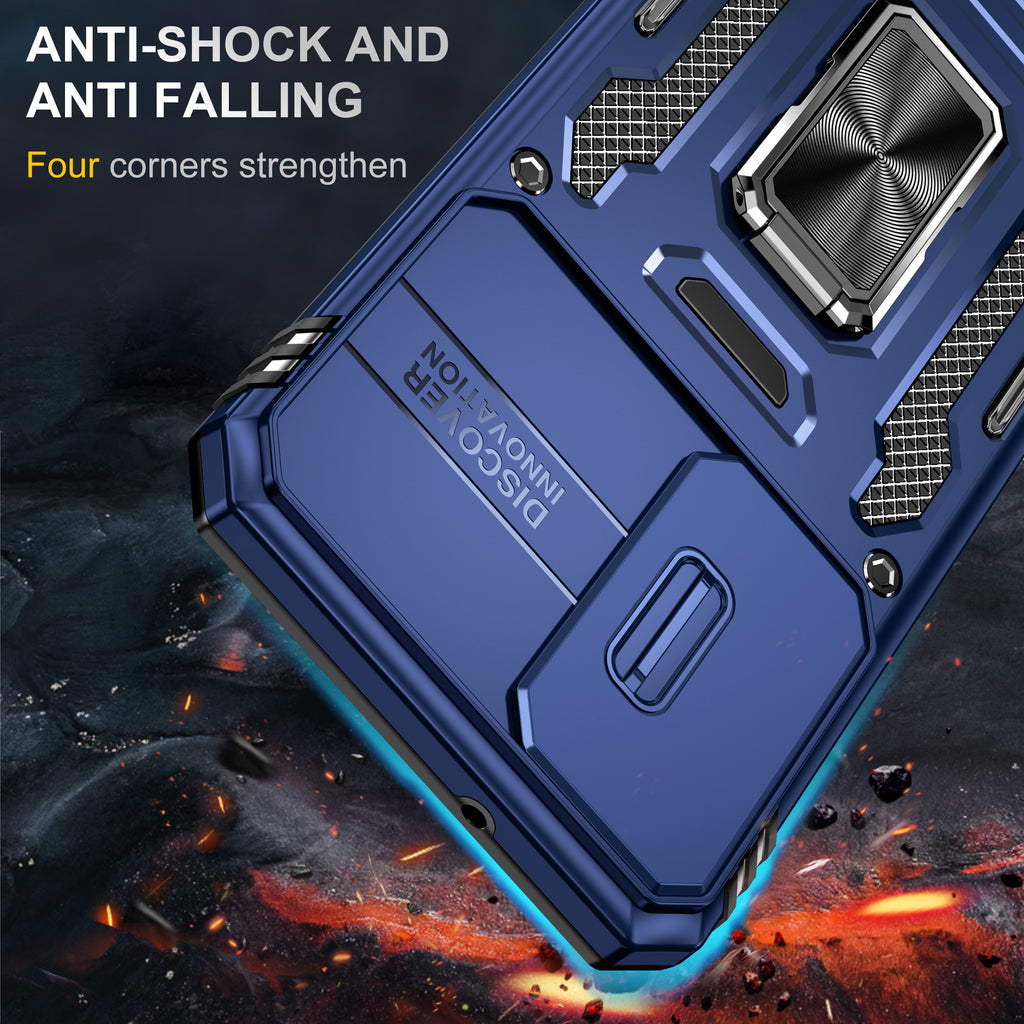 Samsung S23 Plus Case Shockproof Kickstand Hybrid Cover DARK BLUE