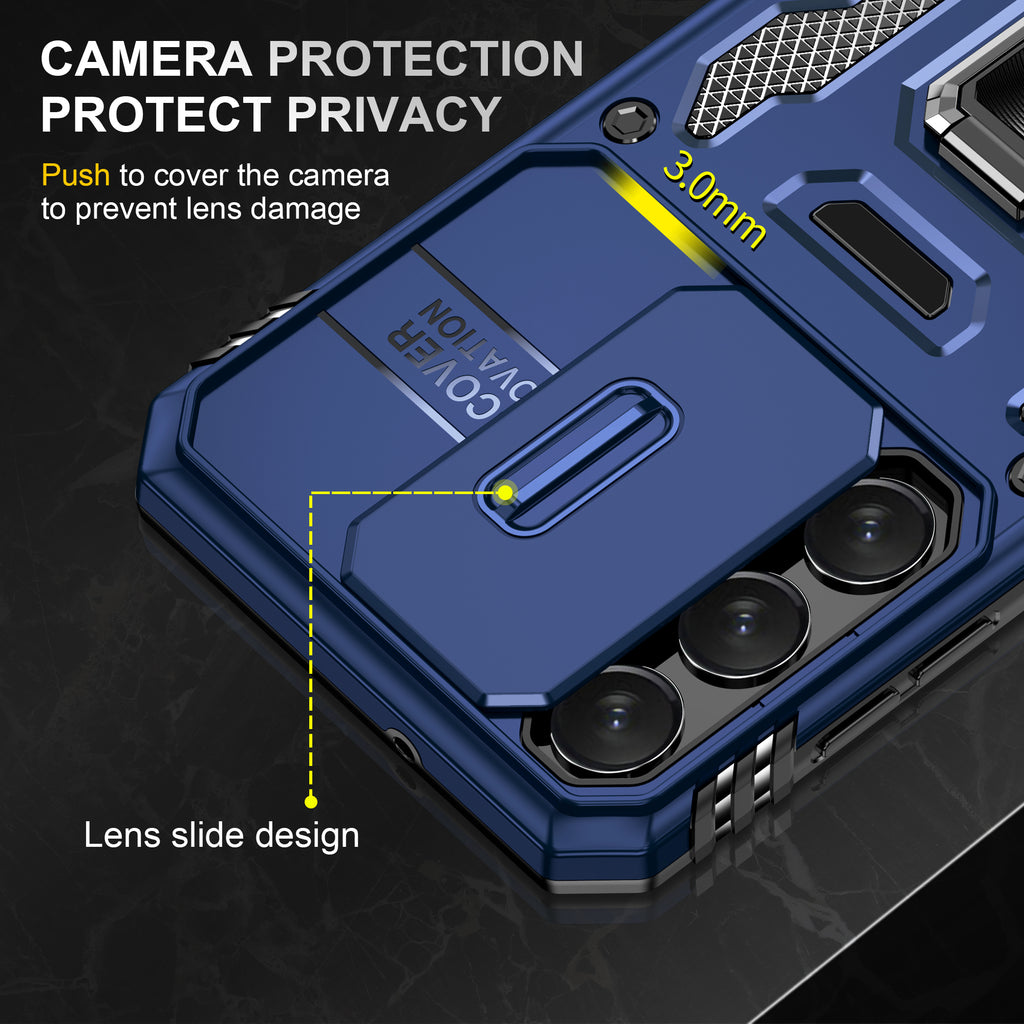 Samsung S23 Plus Case Shockproof Kickstand Hybrid Cover DARK BLUE