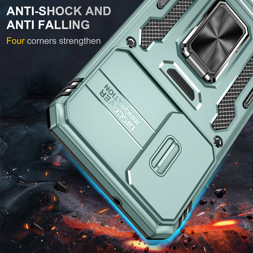 Samsung S23 Plus Case Shockproof Kickstand Hybrid Cover LIGHT GREEN