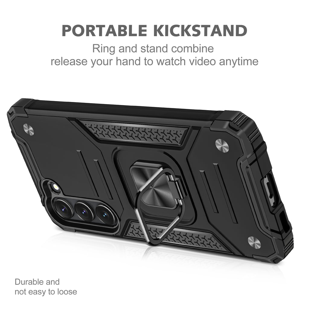 Samsung Galaxy S23 Plus Rugged Tough Case Shockproof Hybrid Cover BLACK