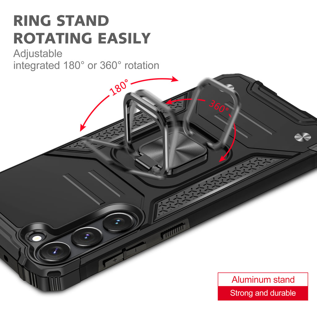 Samsung Galaxy S23 Plus Rugged Tough Case Shockproof Hybrid Cover BLACK