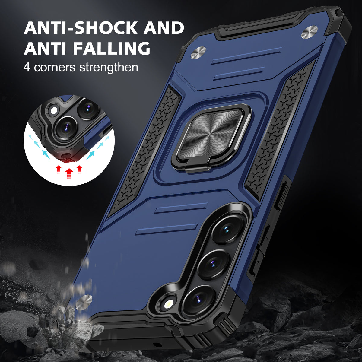 Samsung Galaxy S23 Plus Rugged Tough Case Shockproof Hybrid Cover BLUE