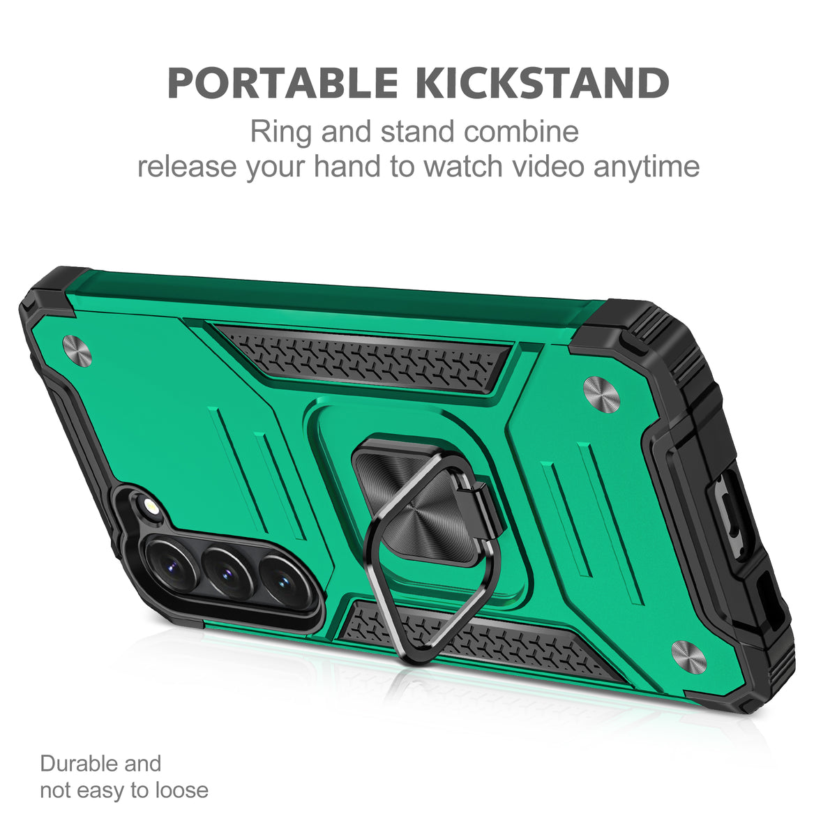 Samsung Galaxy S23 Plus Rugged Tough Case Shockproof Hybrid Cover DARK GREEN