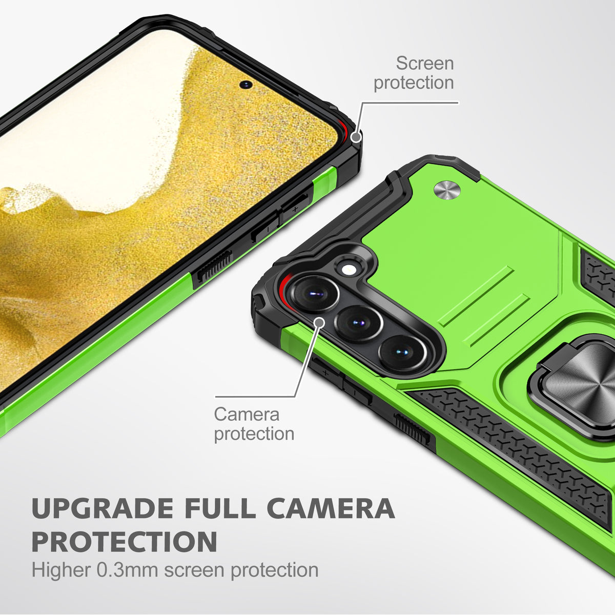 Samsung Galaxy S23 Plus Rugged Tough Case Shockproof Hybrid Cover LIGHT GREEN