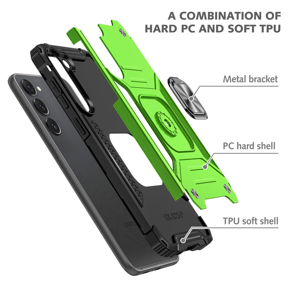 Samsung Galaxy S23 Plus Rugged Tough Case Shockproof Hybrid Cover LIGHT GREEN