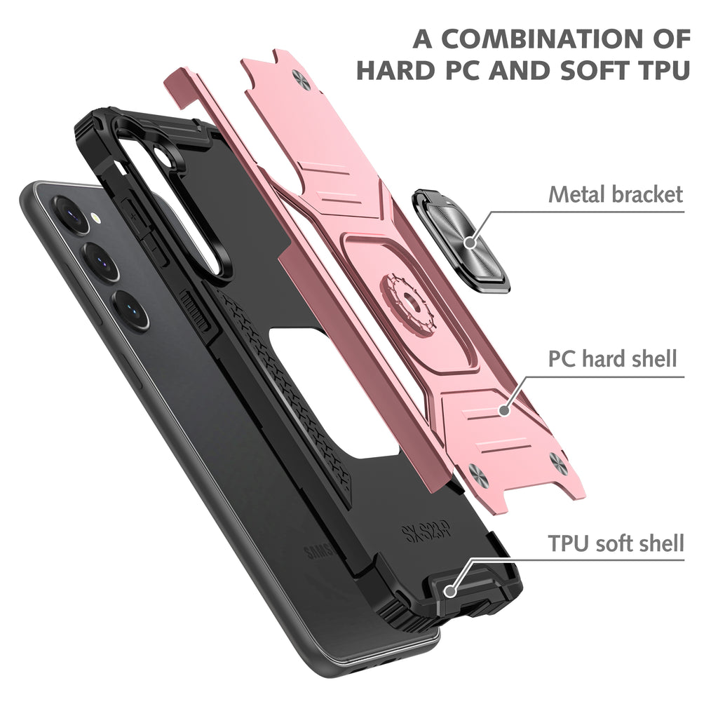 Samsung Galaxy S23 Plus Rugged Tough Case Shockproof Hybrid Cover PINK