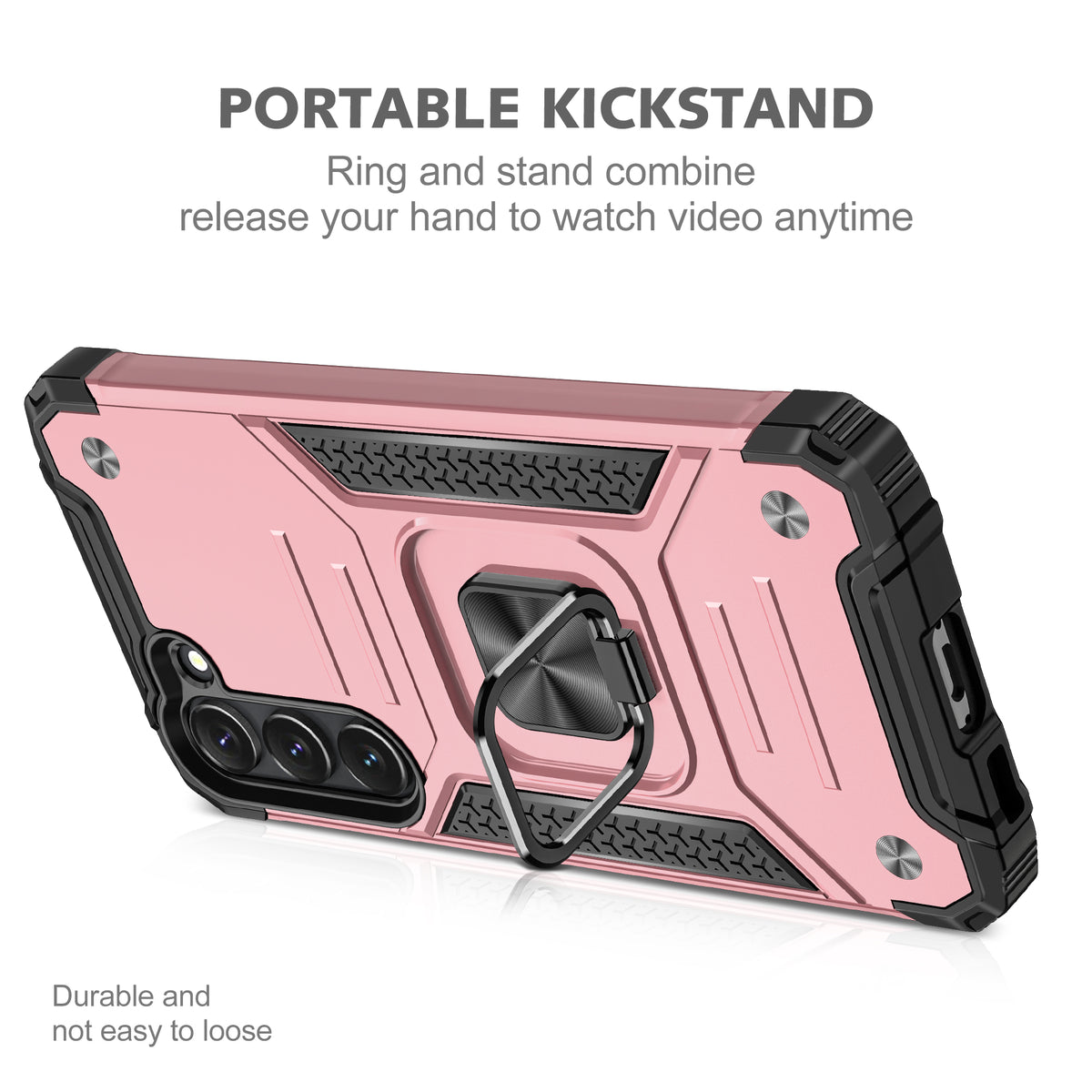 Samsung Galaxy S23 Plus Rugged Tough Case Shockproof Hybrid Cover PINK