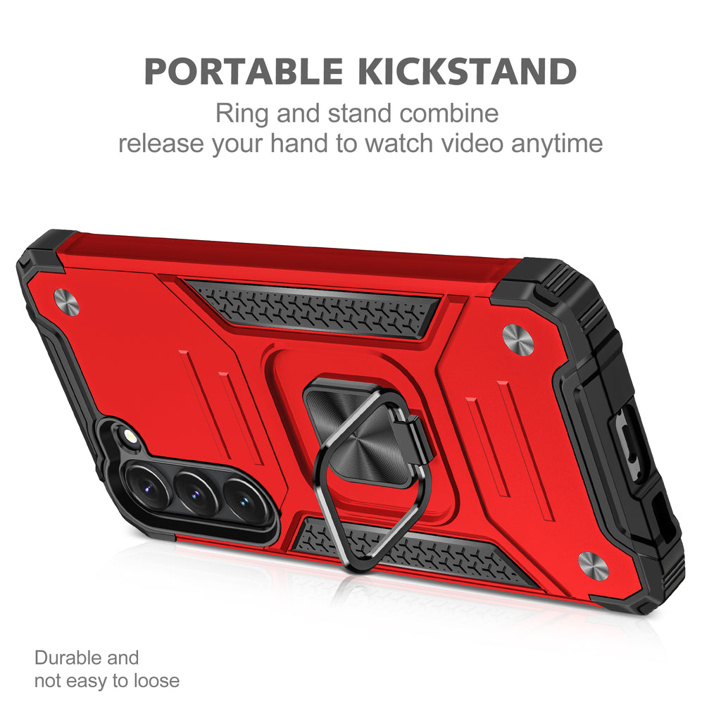 Samsung Galaxy S23 Plus Rugged Tough Case Shockproof Hybrid Cover RED