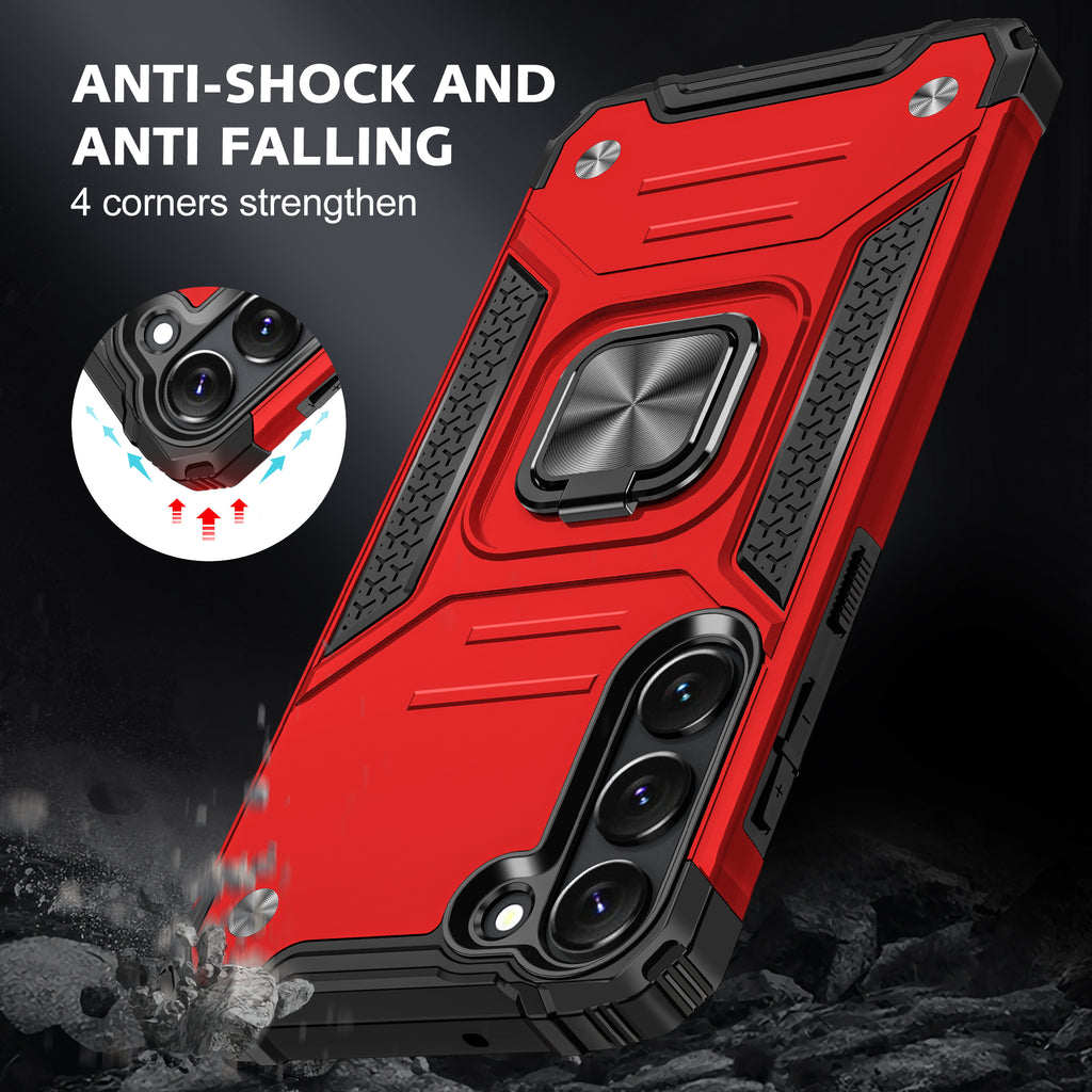 Samsung Galaxy S23 Plus Rugged Tough Case Shockproof Hybrid Cover RED