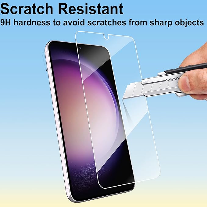 2X Samsung S23 Glass Screen Protector