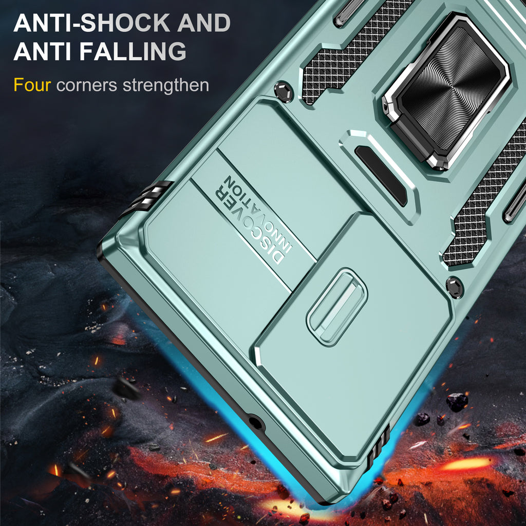 Samsung S24 Ultra Case Shockproof Kickstand Hybrid Cover LIGHT GREEN