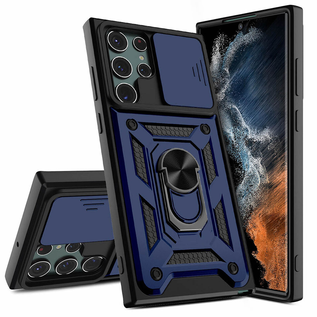 Samsung Galaxy S26 Ultra Tough Case Shockproof Kickstand Cover BLUE