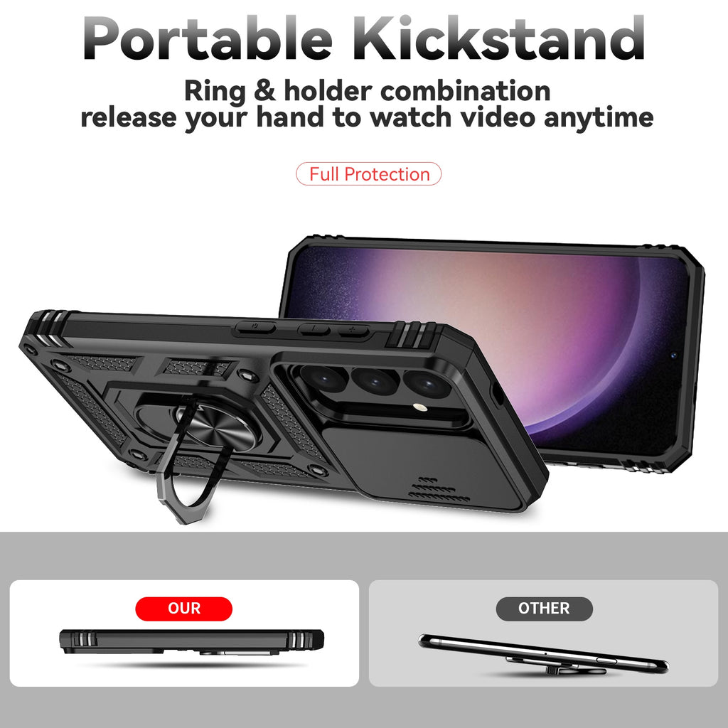 Samsung Galaxy S26 Plus Case Rugged Tough Hybrid Cover [Black]