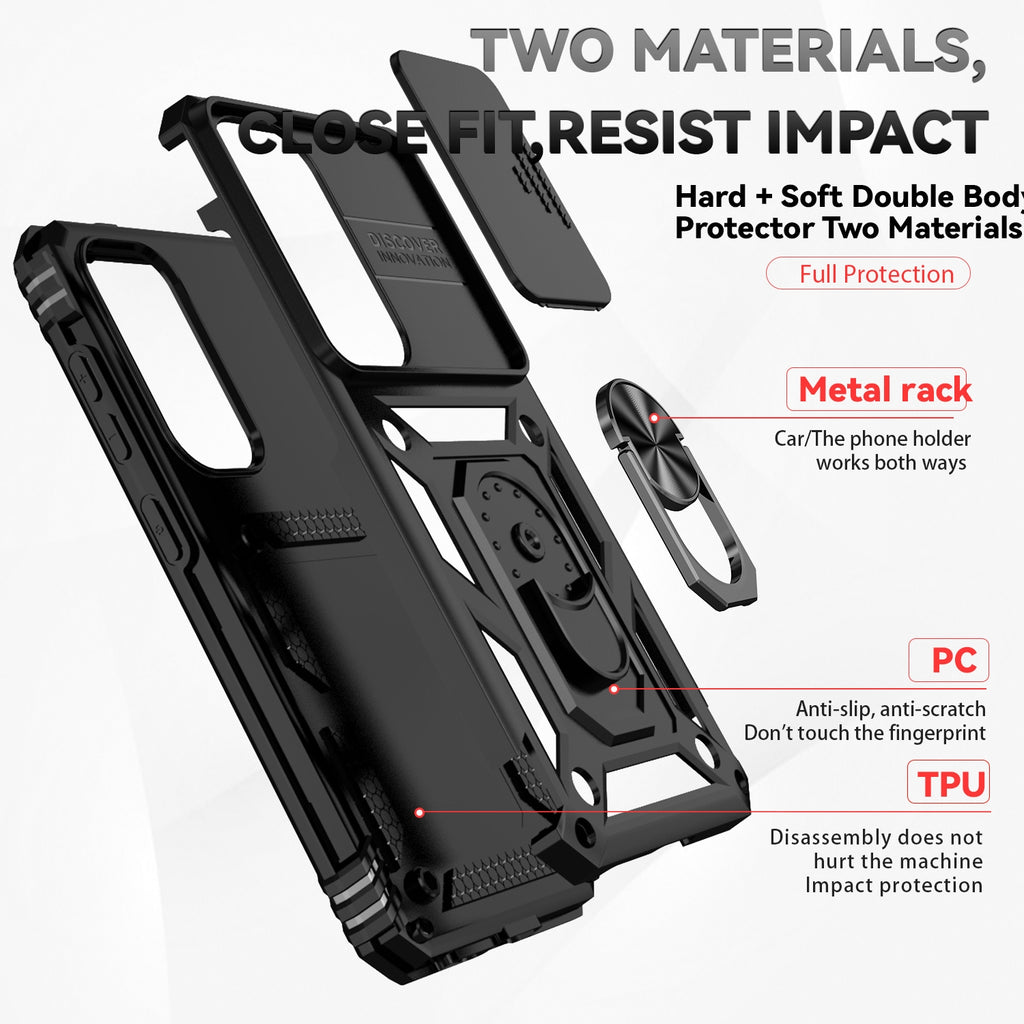 Samsung Galaxy S26 Plus Case Rugged Tough Hybrid Cover [Black]