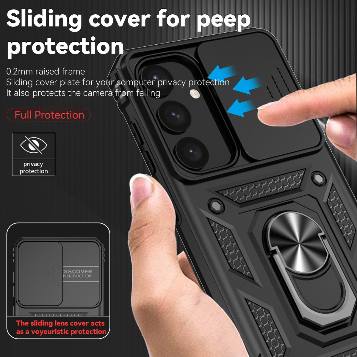 Samsung Galaxy S26 Plus Case Rugged Tough Hybrid Cover [Black]