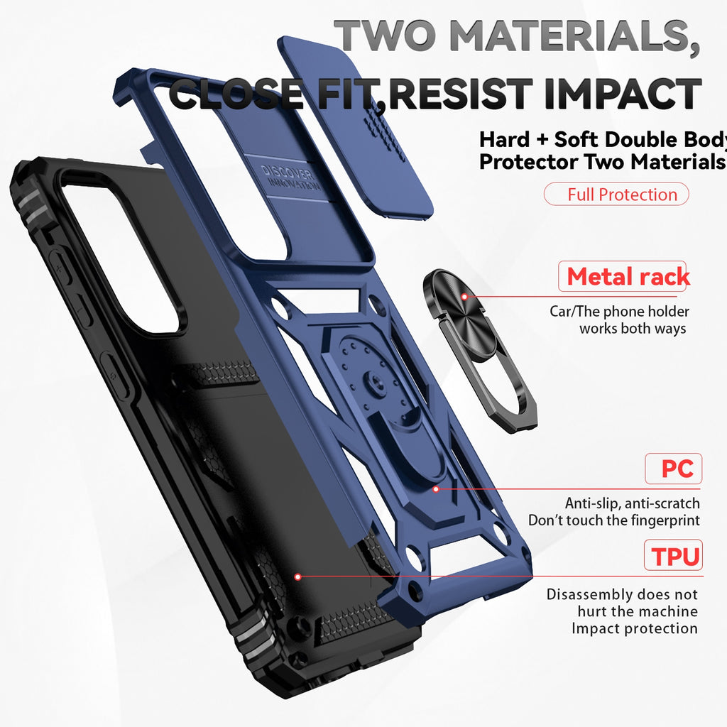 Samsung Galaxy S26 Case Rugged Tough Hybrid Cover [Blue]