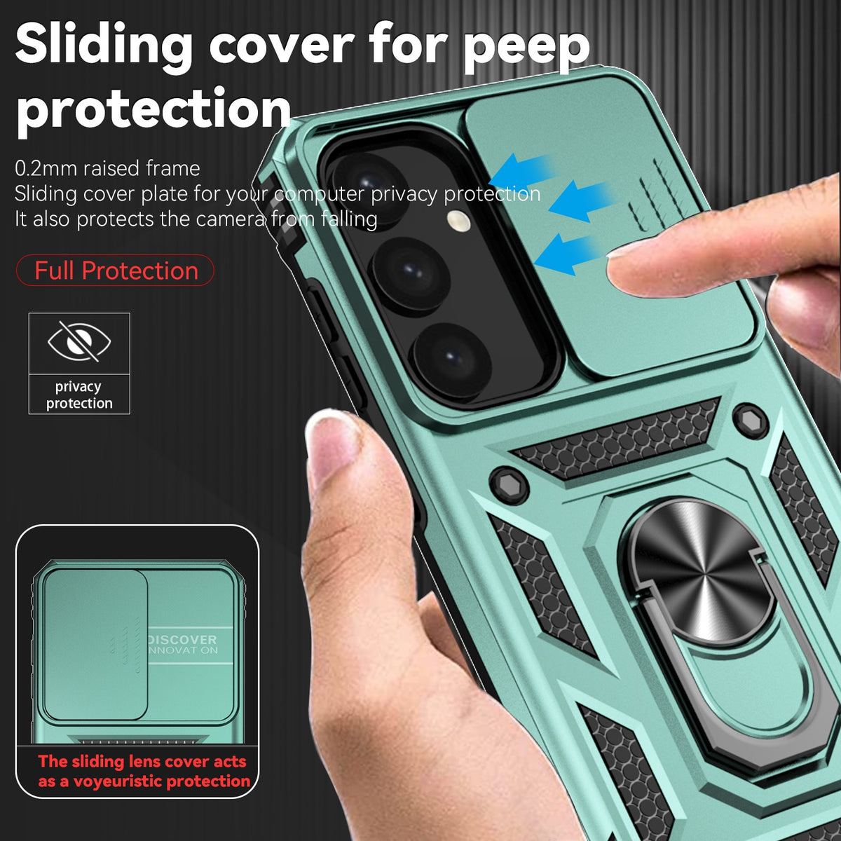 Samsung Galaxy S24 Case Rugged Tough Hybrid Cover [Green]